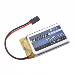 Redox 1300 mAh 3,7V 20C (pojedyncze ogniwo) (wtyczka JR)